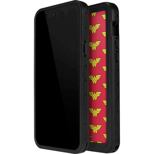 DC Comics Wonder Woman Logo Pattern iPhone 14 Pro Max Waterproof Case