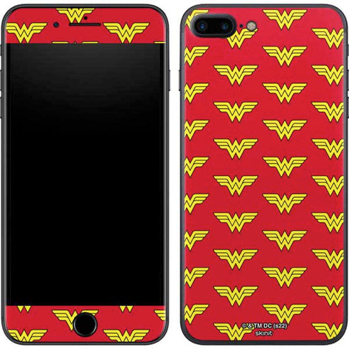 DC Comics Wonder Woman Logo Pattern iPhone 7 Plus Skin