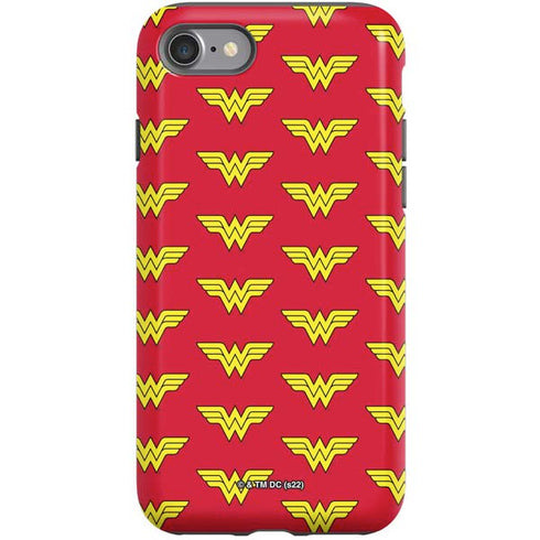 DC Comics Wonder Woman Logo Pattern iPhone SE (2nd & 3rd Gen) Pro Case