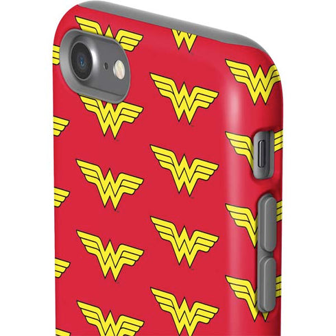 DC Comics Wonder Woman Logo Pattern iPhone SE (2nd & 3rd Gen) Pro Case