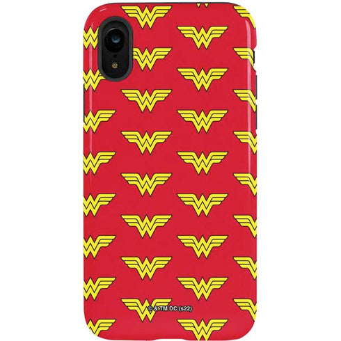 DC Comics Wonder Woman Logo Pattern iPhone XR Pro Case