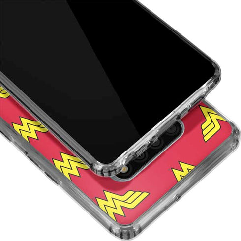 DC Comics Wonder Woman Logo Pattern LG Stylo 6 Clear Case
