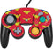 DC Comics Wonder Woman Logo Pattern Nintendo GameCube Controller Skin