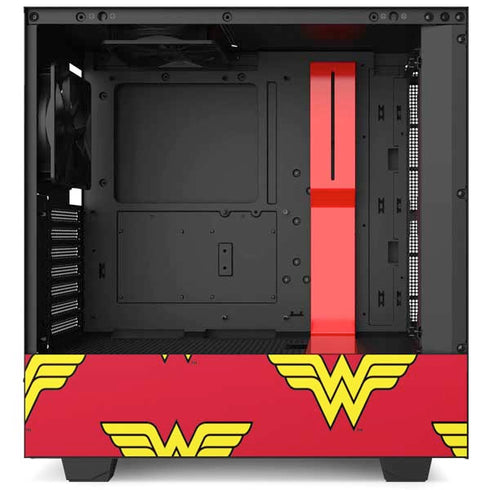 DC Comics Wonder Woman Logo Pattern NZXT H510 Compact ATX Mid-Tower Case Skin