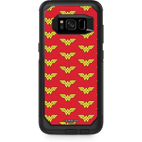DC Comics Wonder Woman Logo Pattern Otterbox Commuter Galaxy Skin