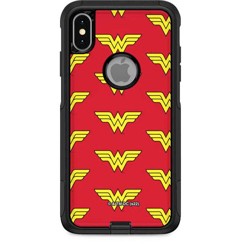 DC Comics Wonder Woman Logo Pattern Otterbox Commuter iPhone Skin