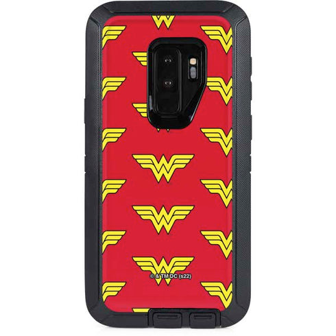 DC Comics Wonder Woman Logo Pattern Otterbox Defender Galaxy Skin