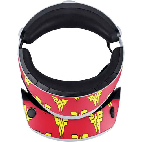 DC Comics Wonder Woman Logo Pattern PlayStation VR2 Skin