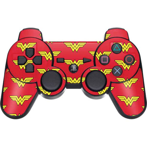 DC Comics Wonder Woman Logo Pattern PS3 Dual Shock wireless controller Skin