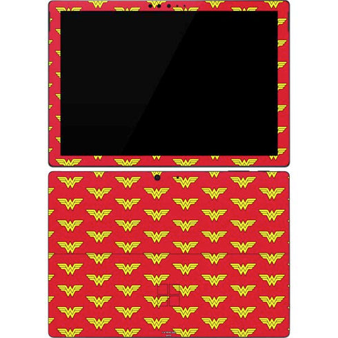 DC Comics Wonder Woman Logo Pattern Surface Pro 7 Skin