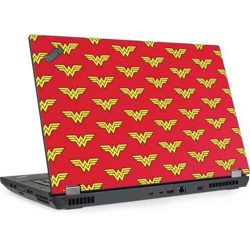 DC Comics Wonder Woman Logo Pattern Lenovo ThinkPad Skin