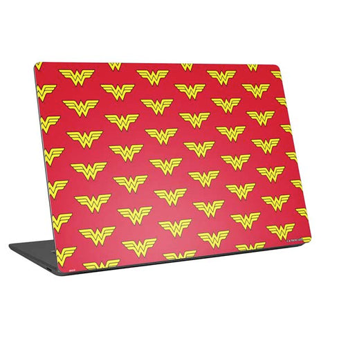 DC Comics Wonder Woman Logo Pattern Universal Laptop 13in (10.6 x 7.6in) Skin