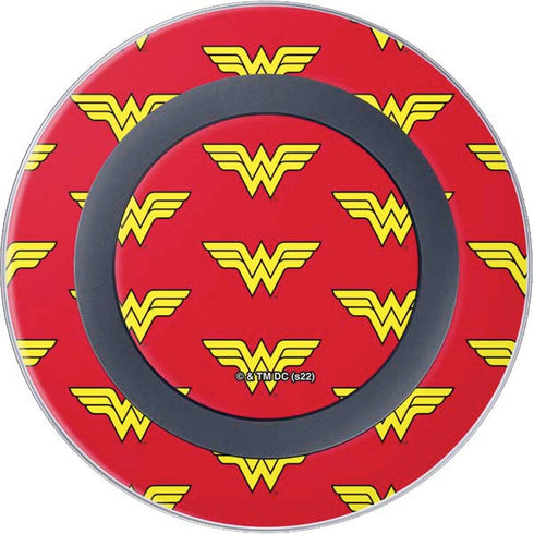 DC Comics Wonder Woman Logo Pattern Wireless Charger Skin