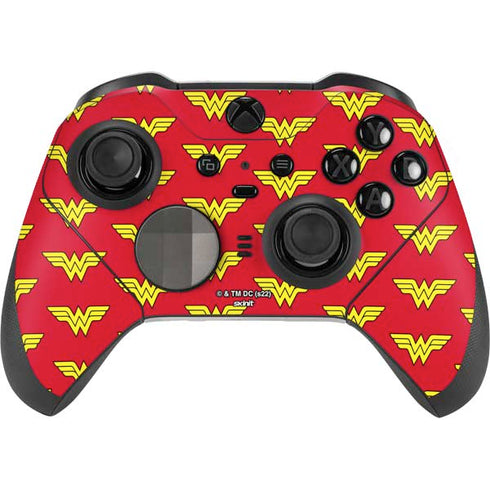 DC Comics Wonder Woman Logo Pattern Xbox Elite Wireless Controller Series 2 Skin