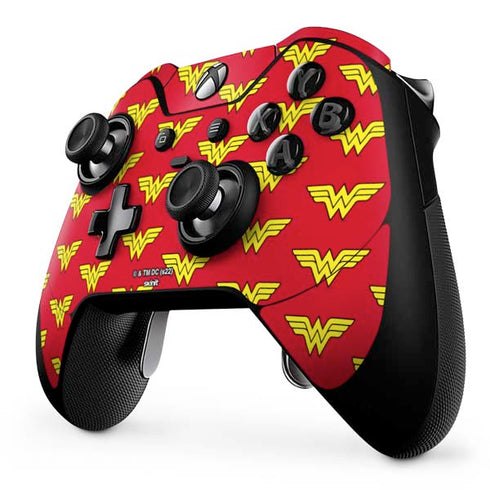 DC Comics Wonder Woman Logo Pattern Xbox One Elite Controller Skin