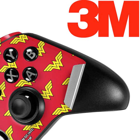 DC Comics Wonder Woman Logo Pattern Xbox One Elite Controller Skin