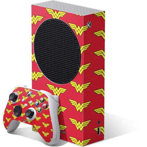 DC Comics Wonder Woman Logo Pattern Xbox Series S Skins