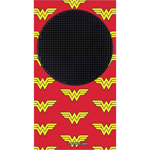 DC Comics Wonder Woman Logo Pattern Xbox Series S Console Skin