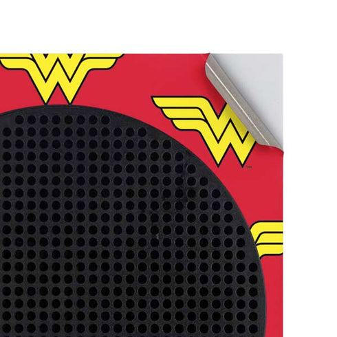 DC Comics Wonder Woman Logo Pattern Xbox Series S Console Skin
