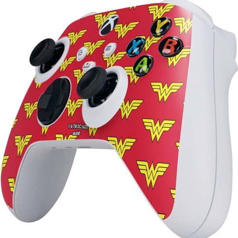DC Comics Wonder Woman Logo Pattern Xbox Series S Controller Skin