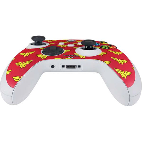 DC Comics Wonder Woman Logo Pattern Xbox Series S Controller Skin