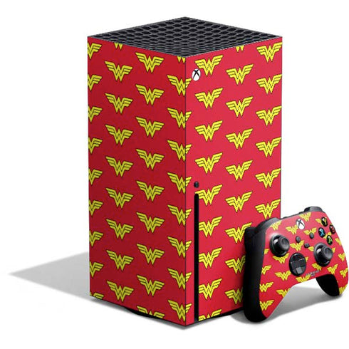 DC Comics Wonder Woman Logo Pattern Xbox Series X Bundle Skin