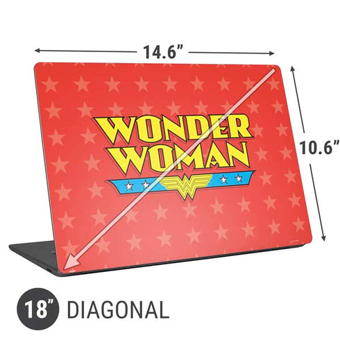 DC Comics Wonder Woman Logo Universal Laptop 18in (14.6 x 10.6in) Skin