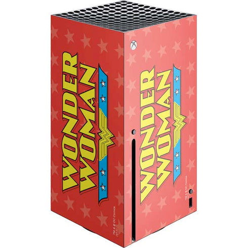 DC Comics Wonder Woman Logo Xbox Series X Console Skin