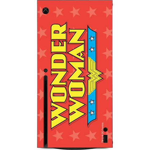 DC Comics Wonder Woman Logo Xbox Series X Console Skin