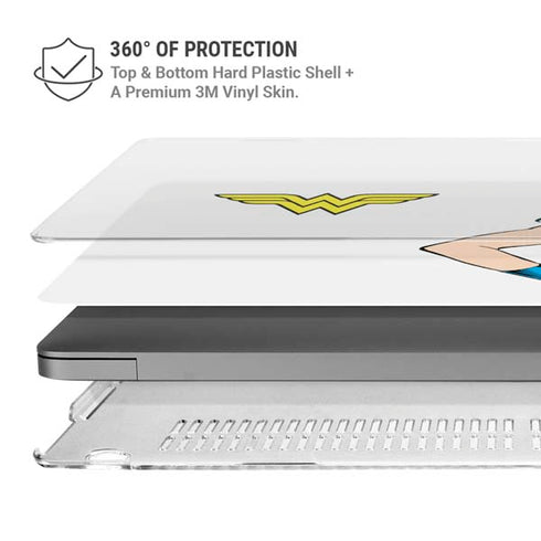 DC Comics Wonder Woman MacBook Pro 16in (2021-25) Case plus Skin