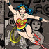 DC Comics Wonder Woman Vintage pose pattern Nintendo 2DS XL (2017) Skin