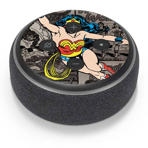 DC Comics Wonder Woman Vintage pose pattern Amazon Echo Dot Skin