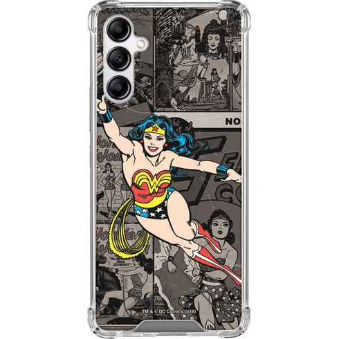 DC Comics Wonder Woman Vintage pose pattern Galaxy A14 5G Clear Case