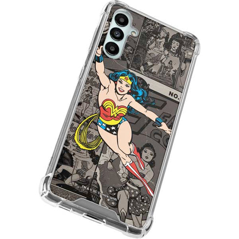 DC Comics Wonder Woman Vintage pose pattern Galaxy A14 5G Clear Case