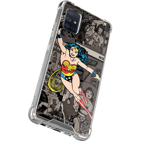 DC Comics Wonder Woman Vintage pose pattern Galaxy A51 5G Clear Case