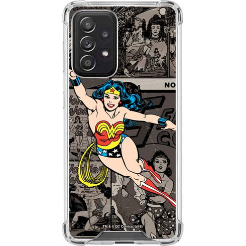 DC Comics Wonder Woman Vintage pose pattern Galaxy A52 5G Clear Case