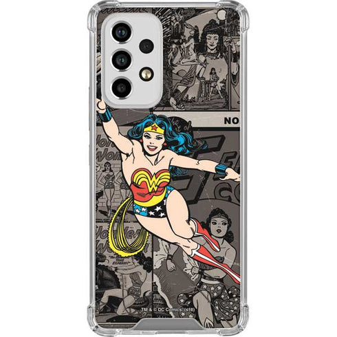 DC Comics Wonder Woman Vintage pose pattern Galaxy A53 5G Clear Case
