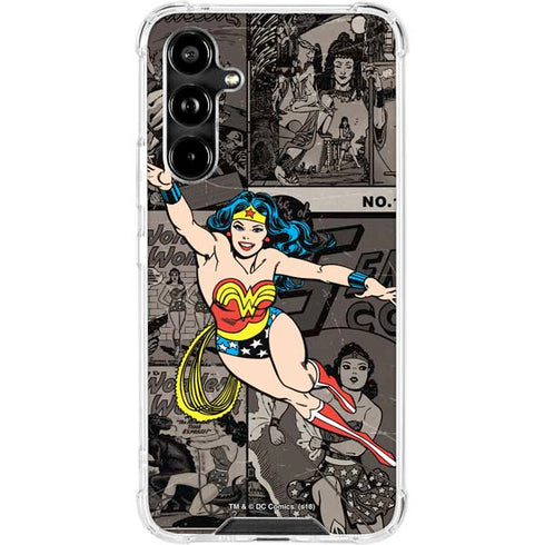 DC Comics Wonder Woman Vintage pose pattern Galaxy A54 5G Clear Case