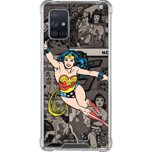 DC Comics Wonder Woman Vintage pose pattern Galaxy A71 5G Clear Case