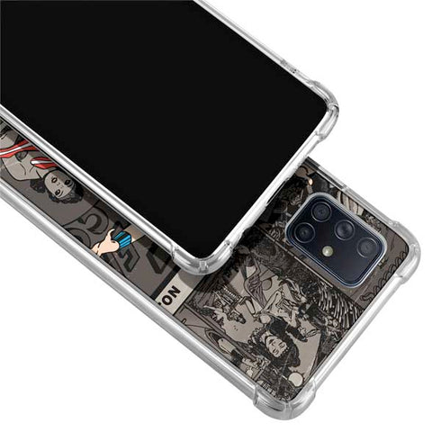 DC Comics Wonder Woman Vintage pose pattern Galaxy A71 5G Clear Case