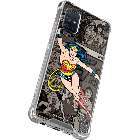 DC Comics Wonder Woman Vintage pose pattern Galaxy A71 5G Clear Case