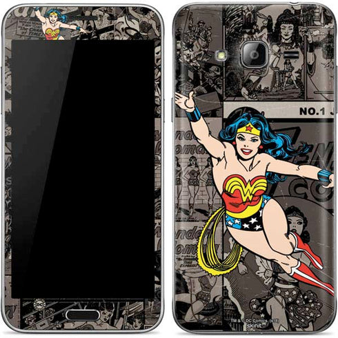 DC Comics Wonder Woman Vintage pose pattern Galaxy J3 Skin