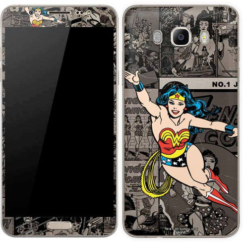 DC Comics Wonder Woman Vintage pose pattern Galaxy J7 Skin