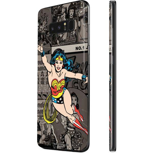 DC Comics Wonder Woman Vintage pose pattern Galaxy Note 8 Skin