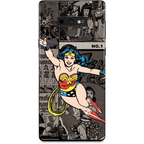 DC Comics Wonder Woman Vintage pose pattern Galaxy Note 9 Skin