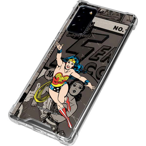 DC Comics Wonder Woman Vintage pose pattern Galaxy Note20 5G Clear Case