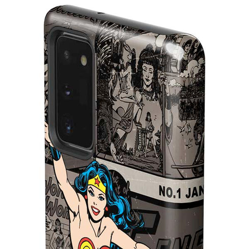 DC Comics Wonder Woman Vintage pose pattern Galaxy Note20 5G Pro Case