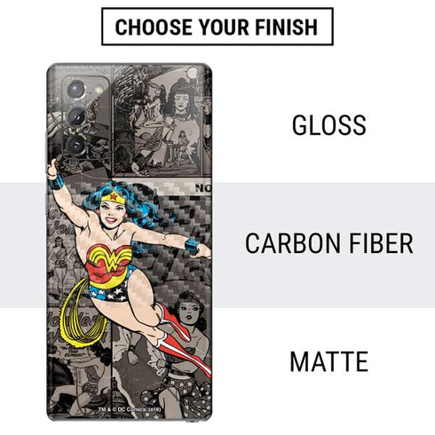 DC Comics Wonder Woman Vintage pose pattern Galaxy Note20 5G Skin