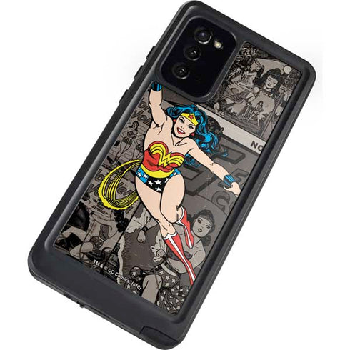 DC Comics Wonder Woman Vintage pose pattern Galaxy Note20 5G Waterproof Case