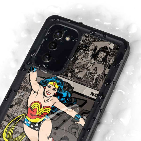 DC Comics Wonder Woman Vintage pose pattern Galaxy Note20 5G Waterproof Case